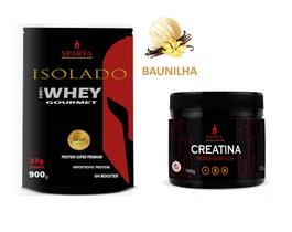 Combo Especial Whey protein Isolado Gourmet Baunilha + creatina Monohidratada Sparta