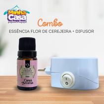 Combo Essência Super Concentrada 10 ml + 1 Difusor Elétrico de Tomada Aromatizador