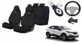 Combo Estilo Captur 2017-2024 + Volante + Chaveiro Tecido