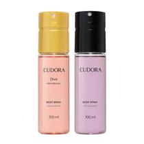 Combo Eudora: Desodorante Body Spray Diva Esplêndida 100ml + Desodorante Body Spray Eudora 100ml