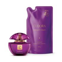 Combo Eudora EDP: Eau de Parfum 75ml + Refil Creme Hidr. Deo. Corporal Indulgent Cream 200g