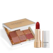 Combo Eudora GLAM Metals: Paleta de Sombra 5,8g + Batom Vermelho Precioso 3,6g Combo Eudora GLAM Metals: Paleta de Sombra 5,8g + Batom Vermelho Precioso 3,6g