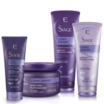 Combo Eudora Kit Siàge Loiro Expert Completo Shampoo Desamarelador Condicionador Máscara Matizadora Combo Eudora Kit Siàge Loiro Expert Completo Shampoo Desamarelador Condicionador Máscara Matizadora