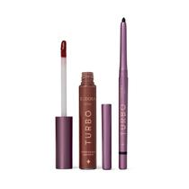 Combo Eudora Make: Batom Líquido Marrom Turbo Soul 5ml + Lapiseira Retrátil Para Olhos Preta Turbo Soul 350mg Combo Eudora Make: Batom Líquido Marrom Turbo Soul 5ml + Lapiseira Retrátil Para Olhos Preta Turbo Soul 350mg