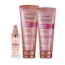 Combo Eudora Nutri Rose Cabelos - Kit Nutrição 3 Itens