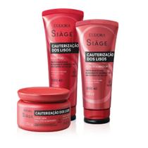 Combo Eudora Siàge Cauterização dos Lisos: Shampoo+ Condicionador+ Máscara Capilar