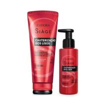 Combo Eudora Siàge Cauterização Dos Lisos Shampoo + Leave-In