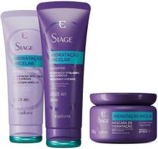 Combo Eudora Siàge Hidratação Micelar: Shampoo 250ml + Condicionador 200ml + Máscara Capilar 250g