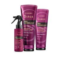 Combo Eudora Siàge Pro Cronology: Shampoo +Condicionador +Leave In Memorizador