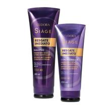 Combo Eudora Siàge Resgate Imediato Shampoo 250ml + Condicionador 200ml Combo Eudora Siàge Resgate Imediato Shampoo 250ml + Condicionador 200ml