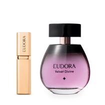 Combo Eudora Velvet Divine Desodorante Colônia 100ml + Vaporizador Porta-Perfume - Feminino