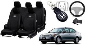 Combo Exclusivo Premium Honda Civic 1999-2006 + Volante + Chaveiro