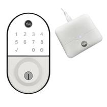 Combo Fechadura Digital Compact Rolete Biometria Senha + Hub