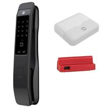 Combo Fechadura Digital De Embutir YMI 70A PUSH PULL Com Hub E Módulo Zigbee Yale Combo Fechadura Digital De Embutir YMI 70A PUSH PULL Com Hub E Módulo Zigbee Yale