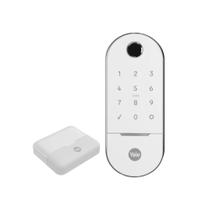 Combo Fechadura Digital Lia BP para Porta Correr Branca Yale Combo Fechadura Digital Lia BP para Porta Correr Branca Yale