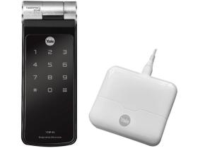 Combo Fechadura Digital Yale Connect YDF 40 RL Biometria, aplicativo e Senha - Trinco Rolete -Kit - Yale Lafonte