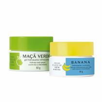 Combo Feira Misturinha: Gel Hidratante Facial Maçã Verde 80g + Hidratante Cremoso Facial Banana 80g Combo Feira Misturinha: Gel Hidratante Facial Maçã Verde 80g + Hidratante Cremoso Facial Banana 80g