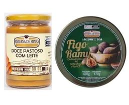 COMBO Figo Ramy Caramelizado 600g E Doce de leite pastoso 400g