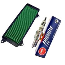 Combo Filtro Ar Honda Lead 110 + Vela Iridium Ngk