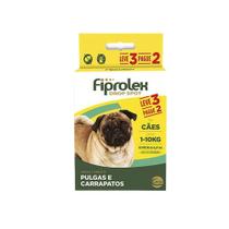 Combo Fiprolex Cães até 10kg Anti-pulgas e Carrapatos (LEVE 3 pague 2) Ceva Combo Fiprolex Cães até 10kg Anti-pulgas e Carrapatos (LEVE 3 pague 2) Ceva