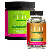 Combo Fito Sim ultra concentrado - 90 cáps + Chá misto de Tamarindo - 200g sabor Limão