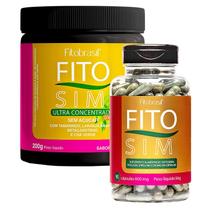 Combo Fito Sim ultra concentrado - 90 cáps + Chá misto de Tamarindo - 200g sabor Tangerina