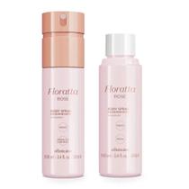 Combo Floratta Rose: Body Spray Desodorante 100ml + Refil 100ml - Corpo e banho
