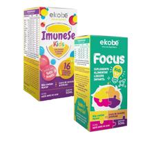 Combo- Focus Kids Para Memória + Imunese Kids- 16 Vitaminas - Ekobé