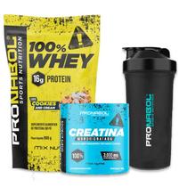 Combo força whey cookies and cream + creatina - pronabol