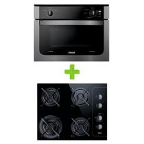 Combo Forno de embutir elétrico Consul 47 litros prata + Cooktop 4 bocas Consul (COB47AR + CD060AE) - COB_CD0_CJ