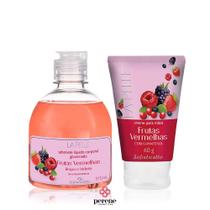 Combo Frutas Vermelhas Sabonete Líquido + Creme Para Mãos Frutas Vermelhas Combo Frutas Vermelhas Sabonete Líquido + Creme Para Mãos Frutas Vermelhas