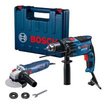 Combo Furadeira Bosch Gsb 16 Re E Esmerilhadeira Gws700 220v