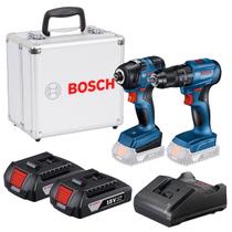 Combo Furadeira / Chave de Impacto C/ Maleta de Alumínio e 2 Baterias - Bosch
