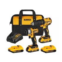 Combo Furadeira Dcd7781 + Parafusadeira Dcf7871 + Bolsa Dewalt +2 baterias