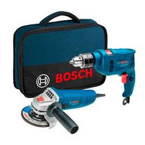 Combo Furadeira de Impacto GSB550 + Esmerilhadeira Com Bolsa GWS850 Bosch 127V Combo Furadeira de Impacto GSB550 + Esmerilhadeira Com Bolsa GWS850 Bosch 127V