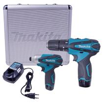 Combo Furadeira E Parafusadeira 12v + Maleta De Metal Dk1493 Combo Furadeira E Parafusadeira 12v + Maleta De Metal Dk1493