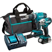 Combo Furadeira e Parafusadeira Bivolt 18v Makita DLX2336Y01 Combo Furadeira e Parafusadeira Bivolt 18v Makita DLX2336Y01