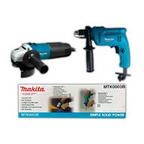 Combo Furadeira M0801B 550W Com Impacto 2900RPM E Esmerilhadeira Angular M0901B 540W Disco 115MM 12000RPM Makita Obras Construção Civil Pedreiros Combo Furadeira M0801B 550W Com Impacto 2900RPM E Esmerilhadeira Angular M0901B 540W Disco 115MM 12000RPM Makita Obras Construção Civil Pedreiros