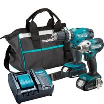 Combo Furadeira Parafusadeira de Impacto DHP453 + Parafusadeira de Impacto DTD156 - DLX23 - Makita