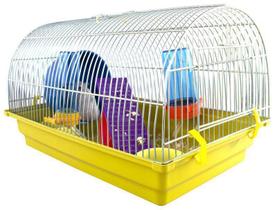 Combo Gaiola Para Hamster Transporte E Presente Completo