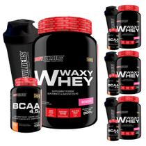 Combo Galera: 4X Whey 900G Mor+ 4X Bcaa 100G+4X Coq. - Bb