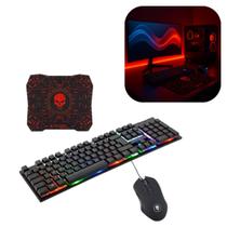 Combo Gamer 3x1 Teclado Led Mouse Led Mouse Pad Bright