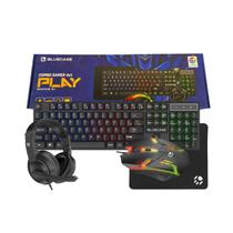 Combo Gamer 4X1 (Teclado+Mouse+Headset+Mousepad), Play, Led RGB, Preto - BGHPKM-01BX