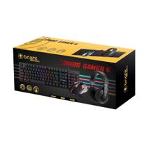 Combo gamer BRIGHT Teclado + Mouse + Headset