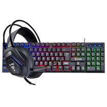 Combo Gamer Clanm Headset Led CL-HJ507 Teclado CL-TJ83