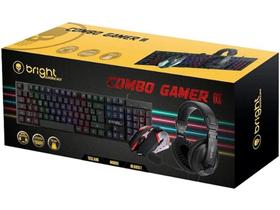 Combo Gamer III - Teclado Mouse e Headset - Bright Gamers