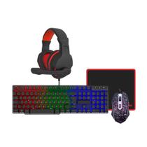 Combo Gamer Kross Elegance KE-GK4100 4 em 1 Preto