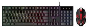 Combo gamer teclado e mouse usb led x black 1909 r8 74331