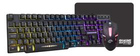 Combo Gamer Teclado Mouse Mousepad K-mex Km522+moa8+fc-x2218 Preto