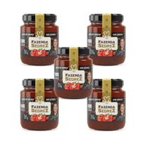Combo Geleia de Tomate Com Pimenta 270g Fazenda Sedrez - 5 unid Combo Geleia de Tomate Com Pimenta 270g Fazenda Sedrez - 5 unid